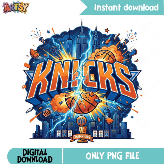 New York Knicks Champions PNG, Basketball Team PNG, NYK PNG