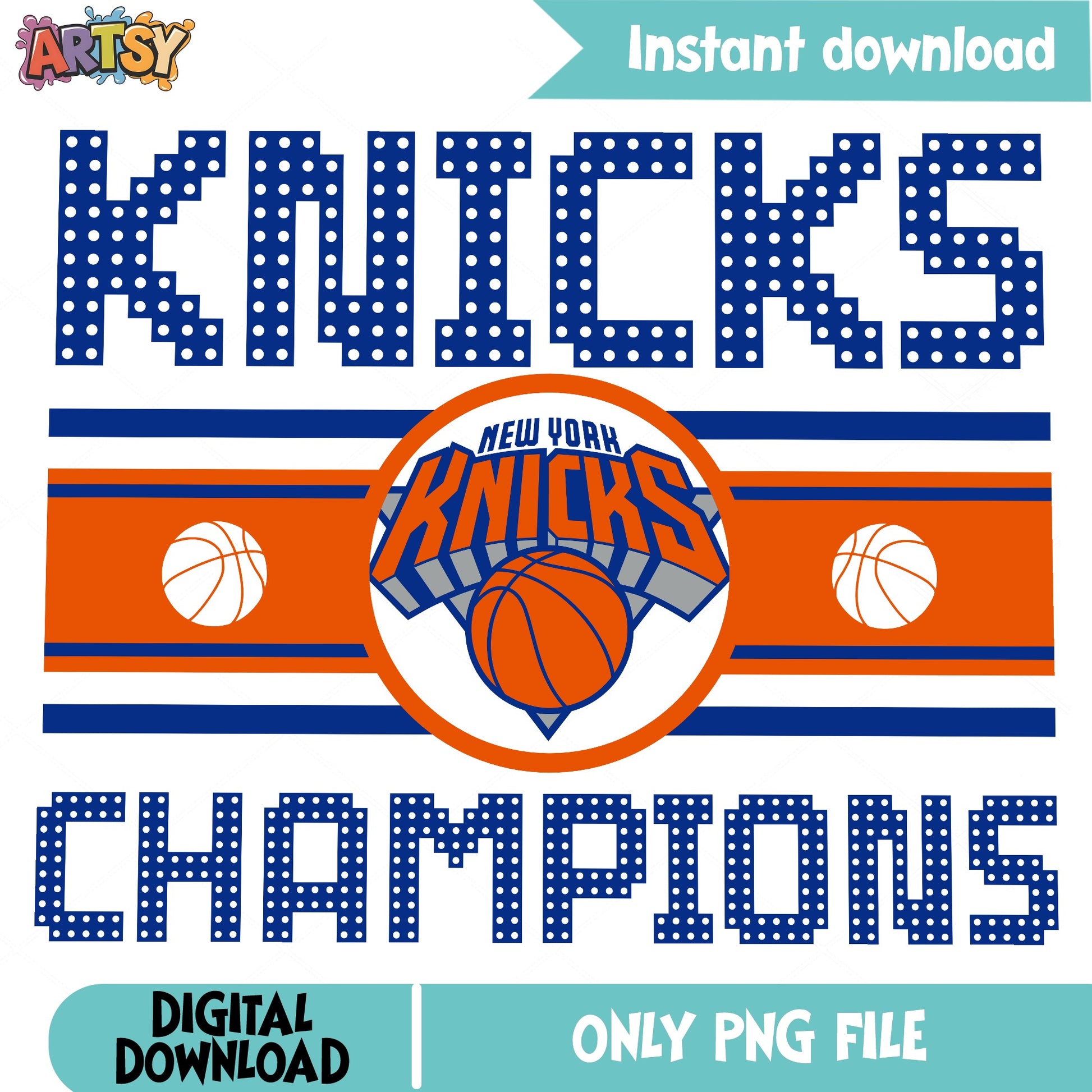New York Knicks Champions PNG, Knicks Basketball PNG, NBA PNG