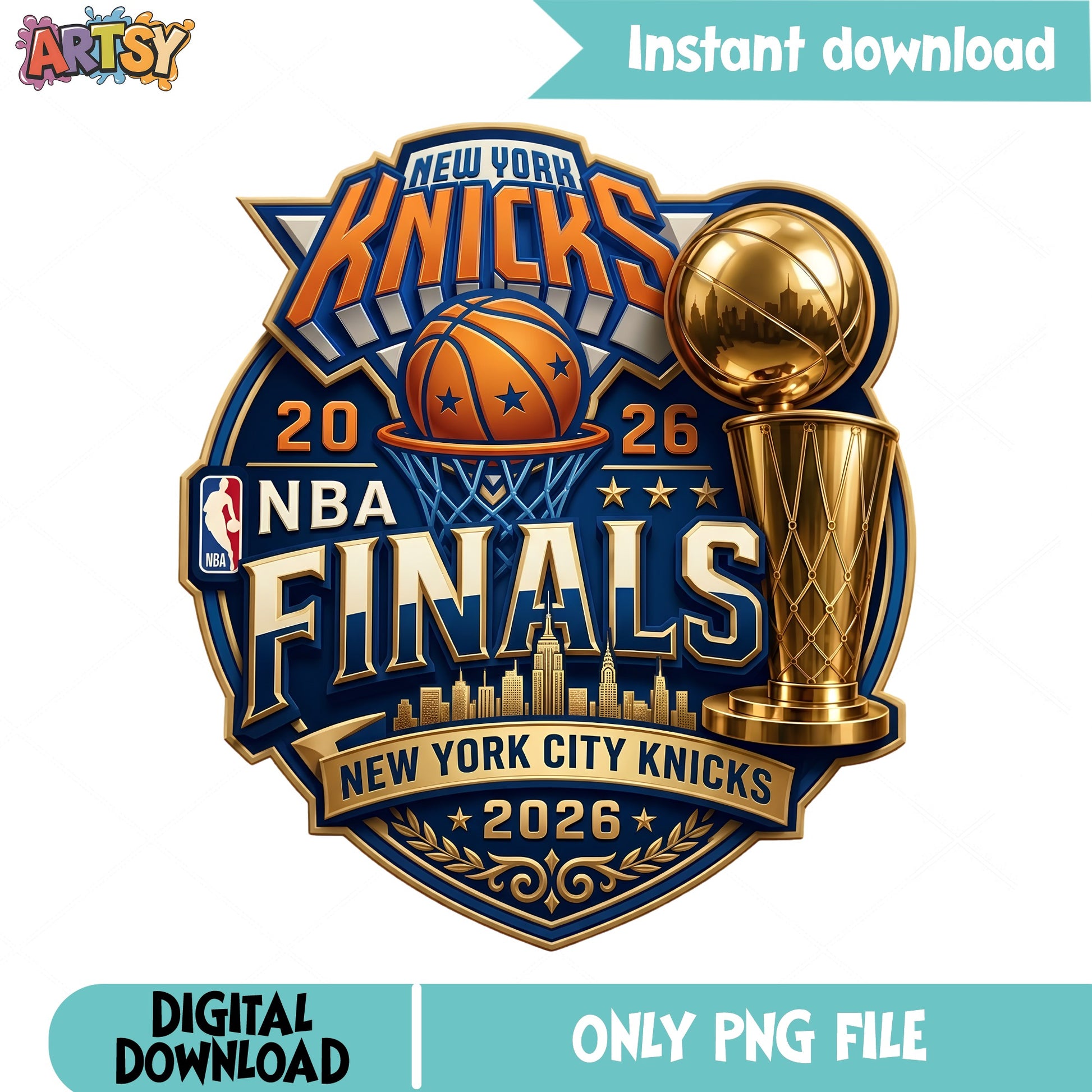 New York Knicks NBA Finals 2026 PNG, Knicks PNG, Basketball PNG