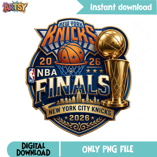 New York Knicks NBA Finals 2026 PNG, Knicks PNG, Basketball PNG