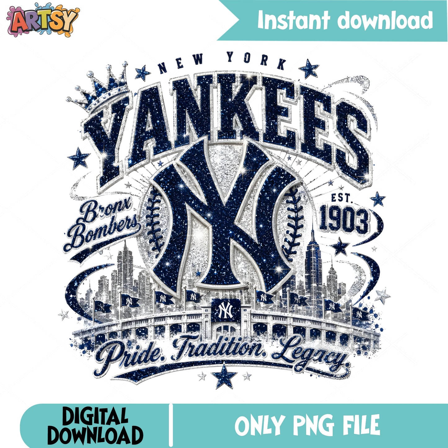 New York Yankees PNG, Bronx Bombers Baseball PNG, MLB PNG