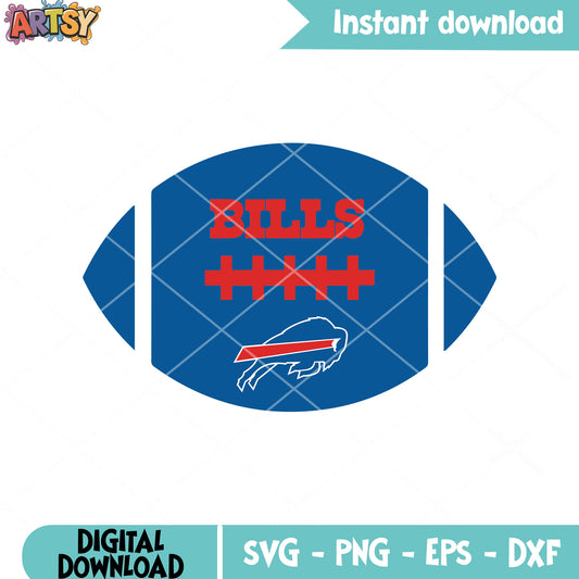 New york American football  svg, nfl teams svg, buffalo bills svg