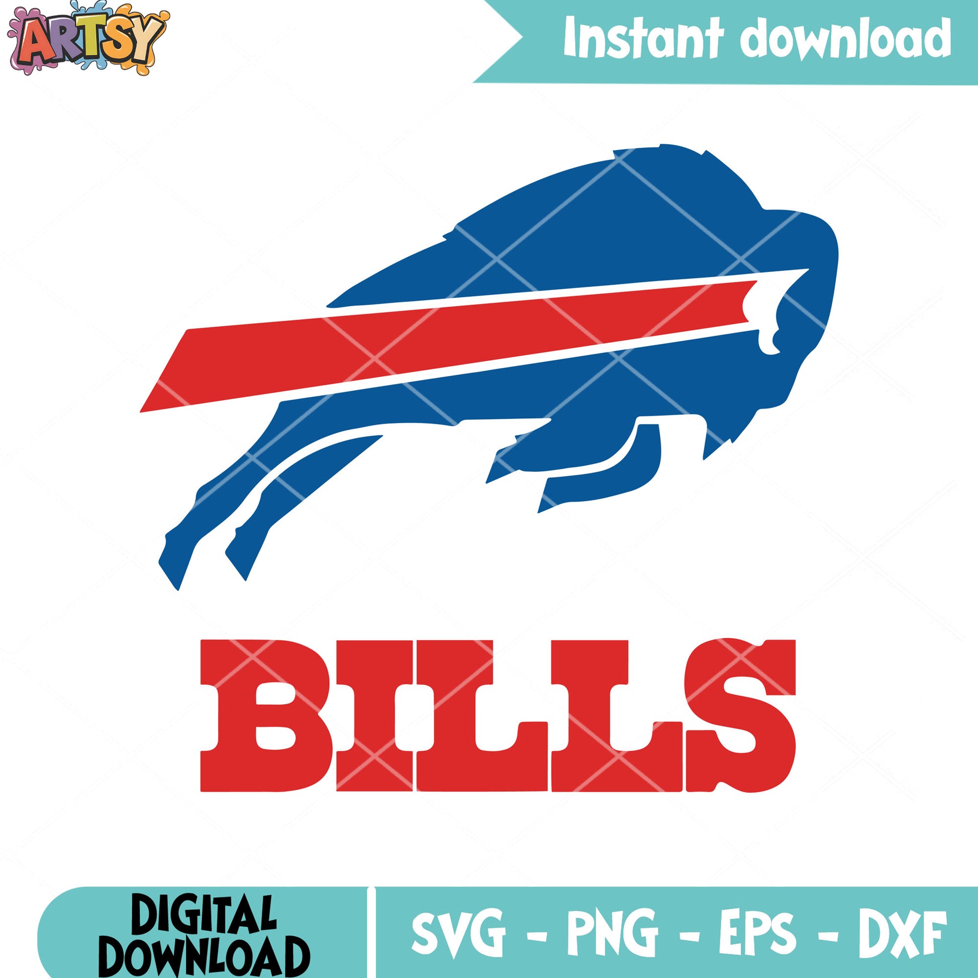 Nfl football team svg, buffalo bills​ svg, nfl logo​ svg