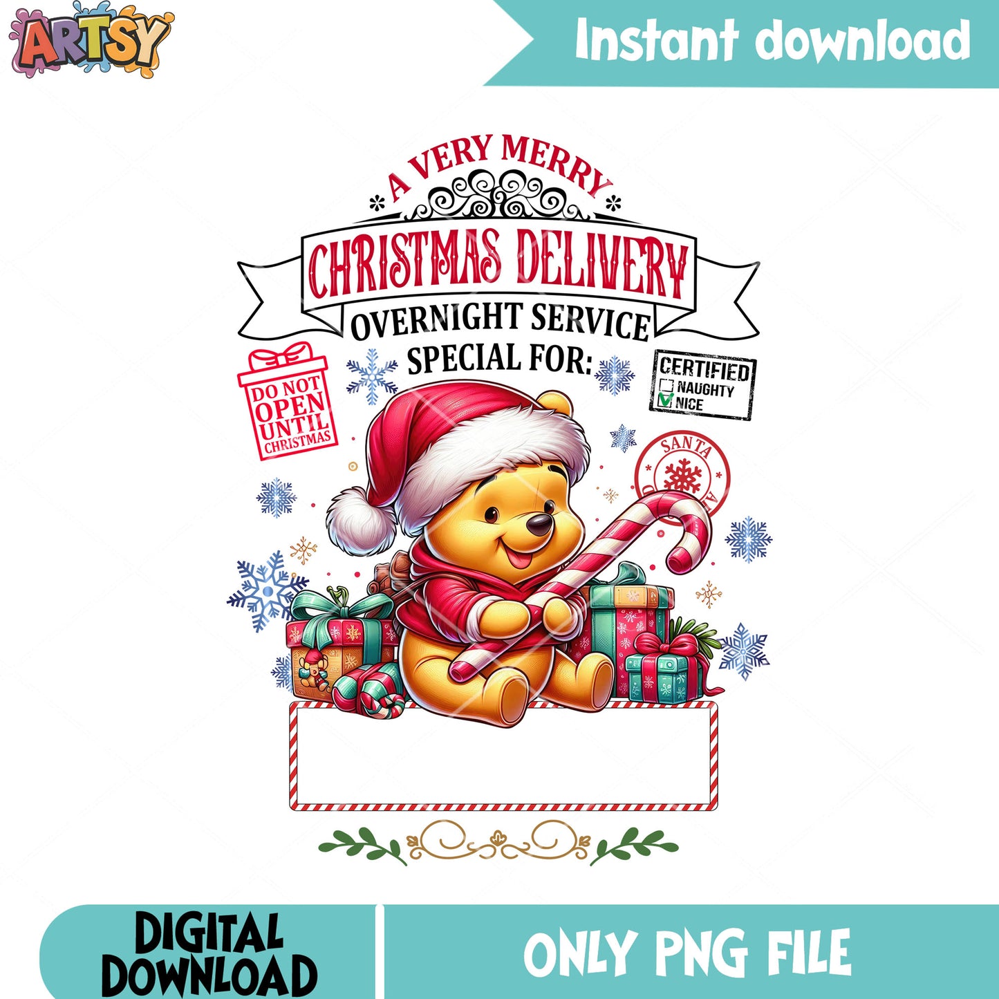 Nice list of santa xmas png, merry christmas png, winnie the pooh png