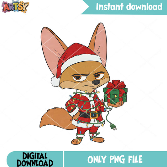 Nick costume santa png, christmas santa png, funny gift christmas png