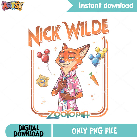 Nick wilde costume​ png, zootopia xmas png, judy hopps png