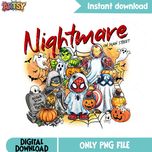 Nightmare Avenger Ghouls png, marvel halloween png, halloween horror nights​ png