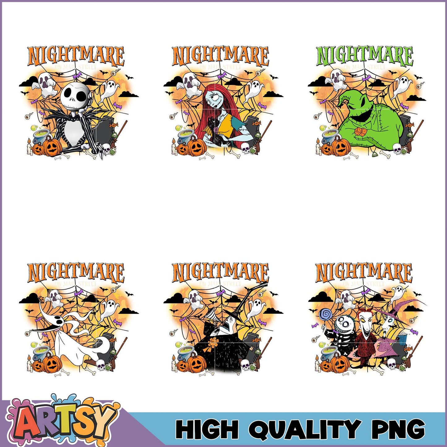 Nightmare Before Christmas PNG Bundle