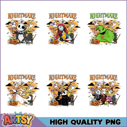 Nightmare Before Christmas PNG Bundle