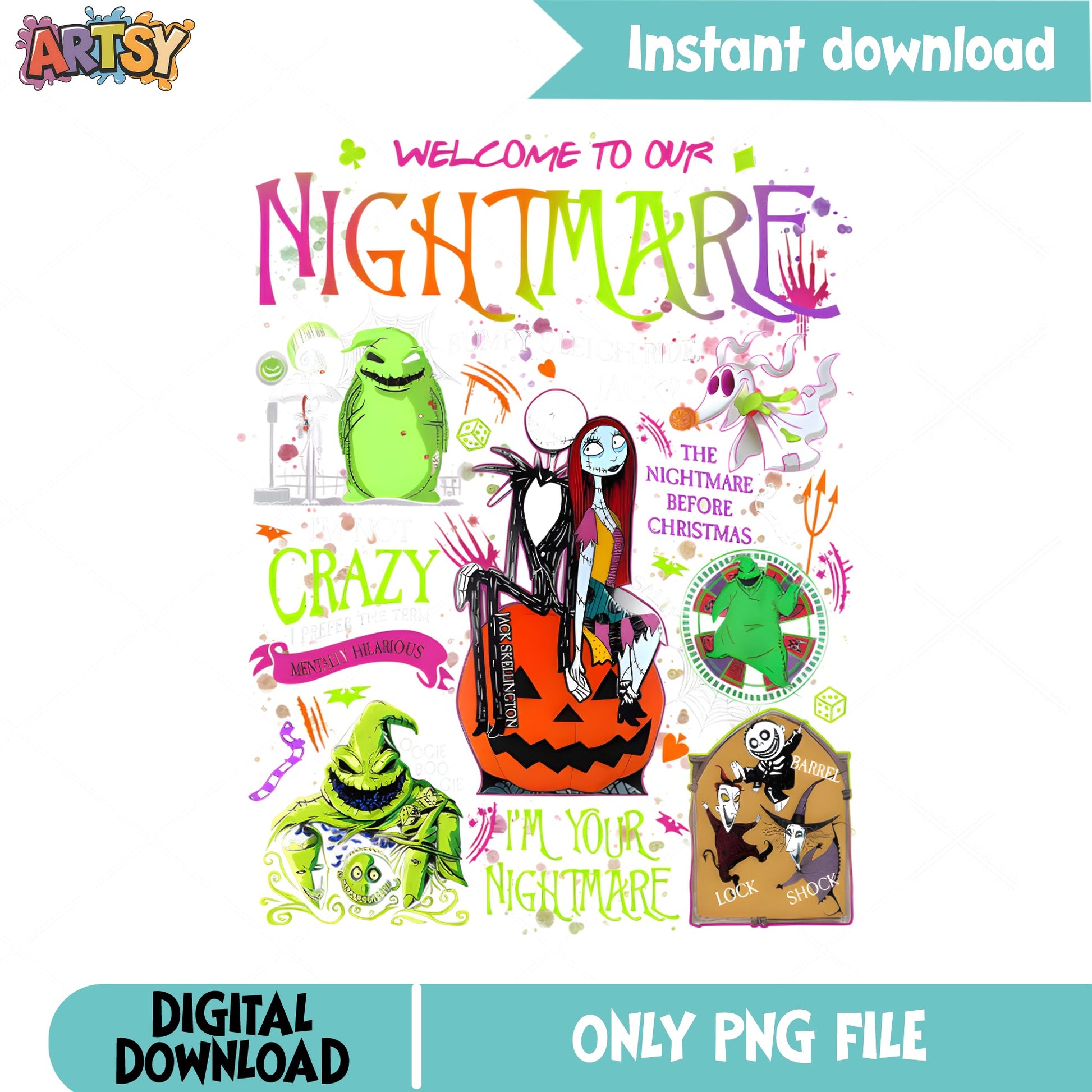 Nightmare Before Christmas PNG, Jack Skellington Halloween PNG, Disney PNG