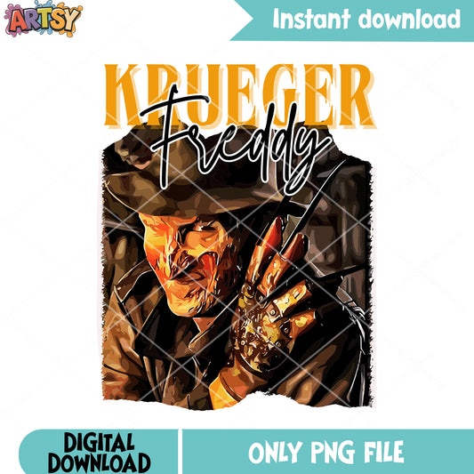 Nightmare killer png, sharp claw png, halloween movie png