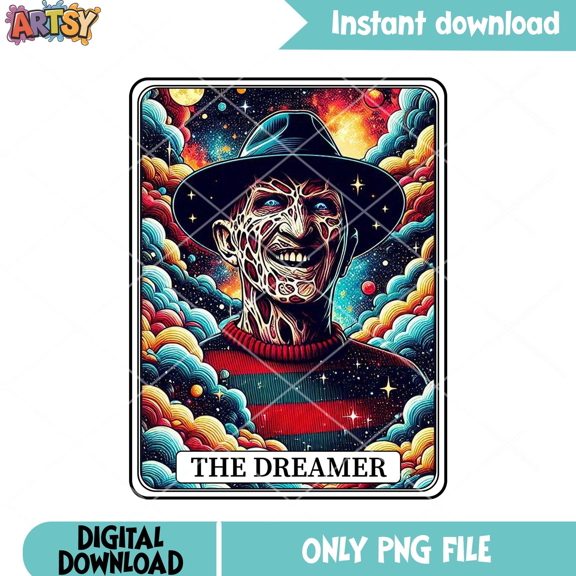 Nightmare of your dream png, scary smile png, scary halloween png