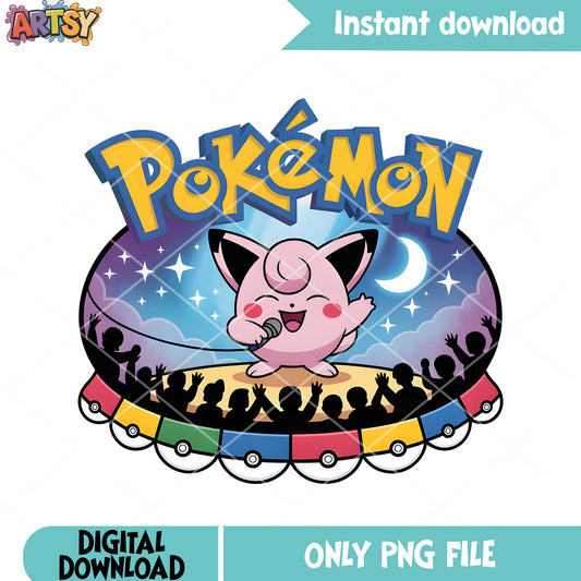 Night of poke song png, pokemon poster png, pokemon jigglypuff png