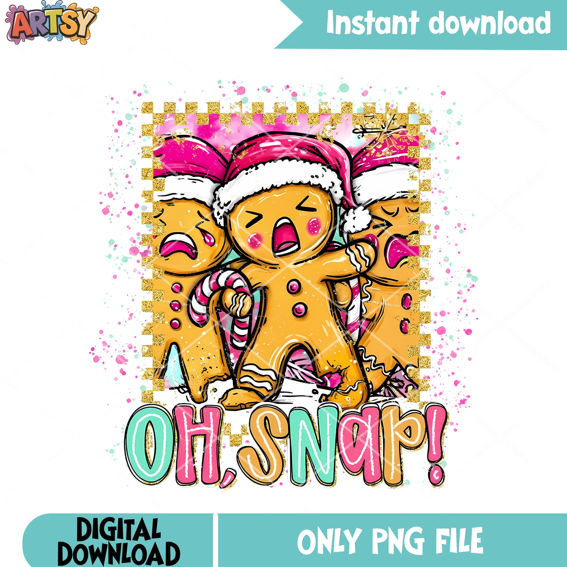 Noel candy santa png, gingerbread man png, Happy christmas png