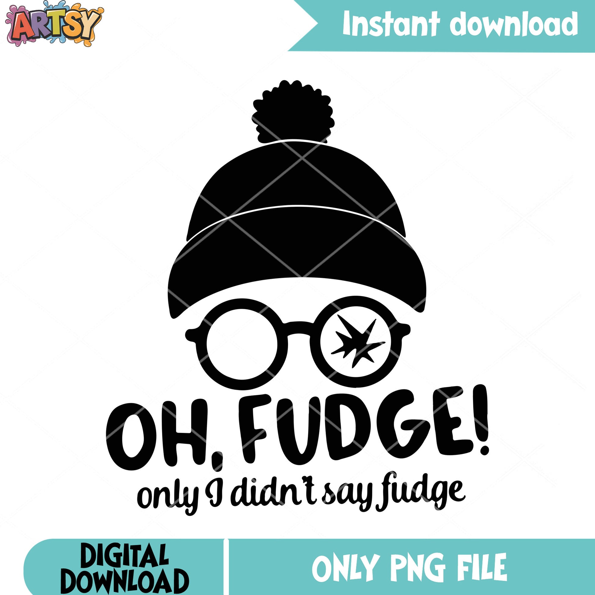 No i didnt say fudge png, a christmas story png, christmas beanie png