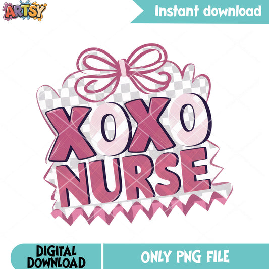 Nurse stuff valentine png, love season png, valentine season png