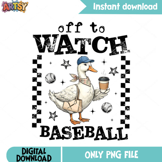 Off to watch baseball png, bow conquette png, baseball png