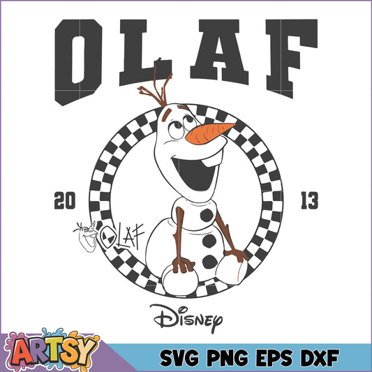 Olaf SVG Cut File Disney Frozen Snowman Design