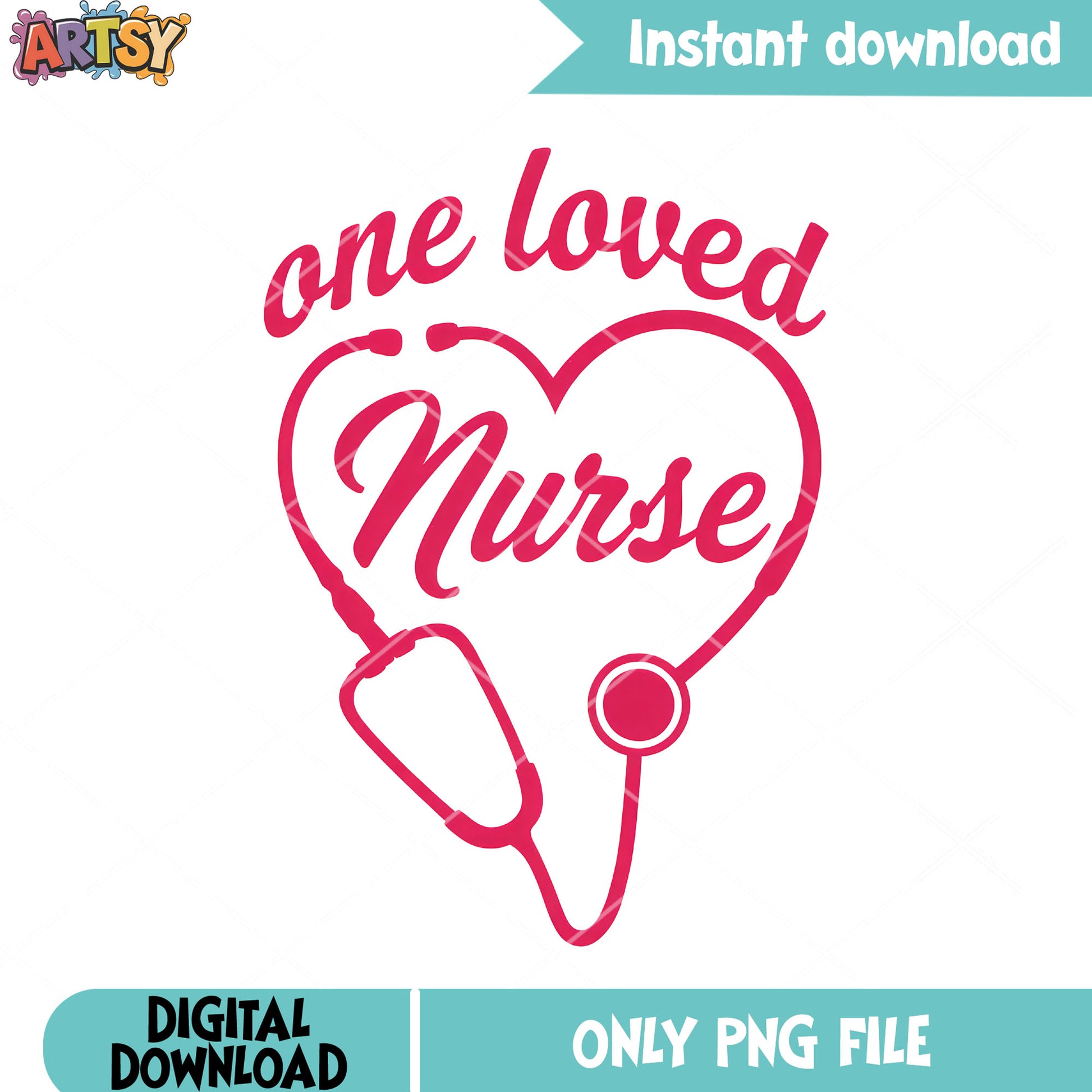 One love nurse valentine png, love vibes png, valentines heart png
