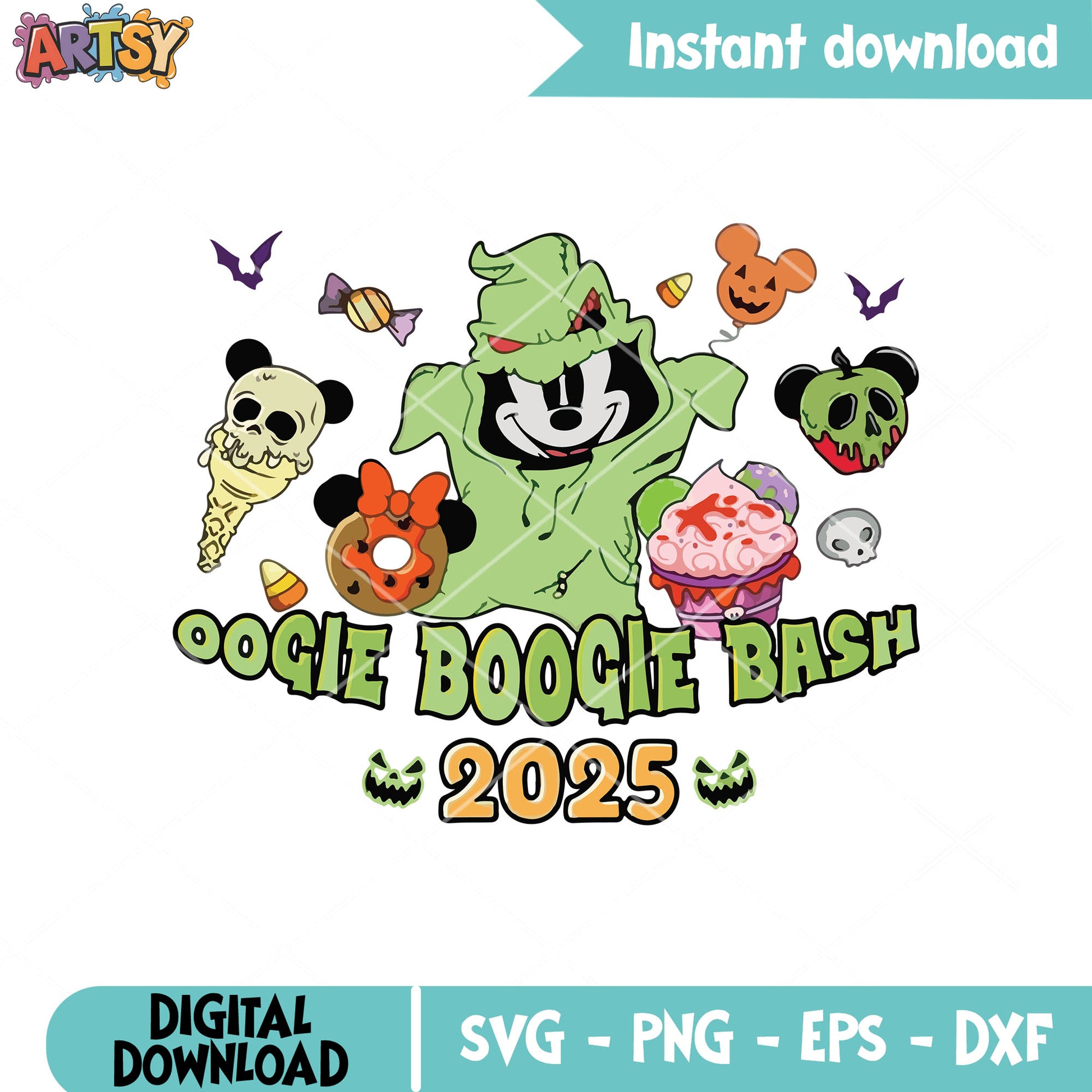 Oogie boogie mickey svg, oogie boogie bash svg, mickey boogie svg