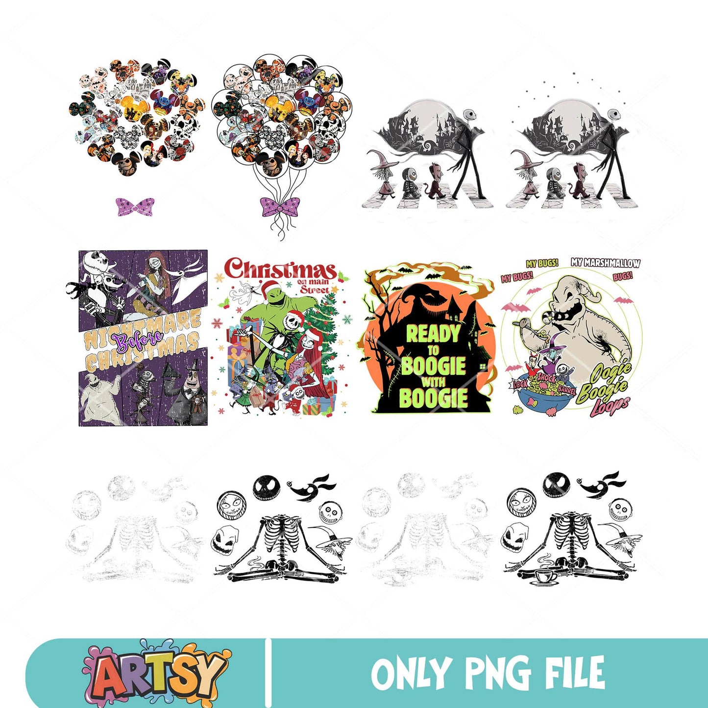 Oogie with boogie png bundle, oogie boogie bash png, oogie 2025 png