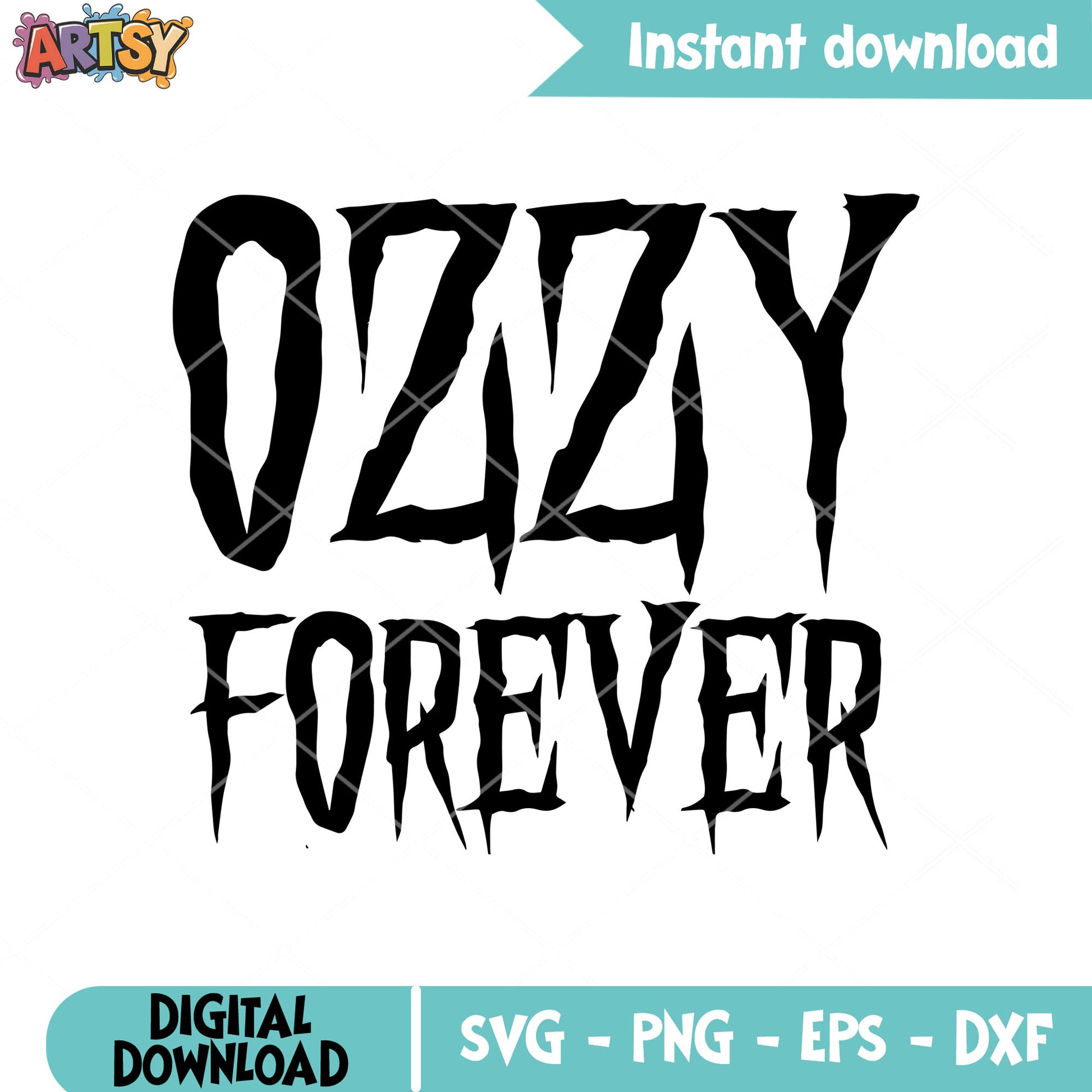 Ozzy forever rock svg, ozzy osbourne svg, ozzy tour 2025​ svg
