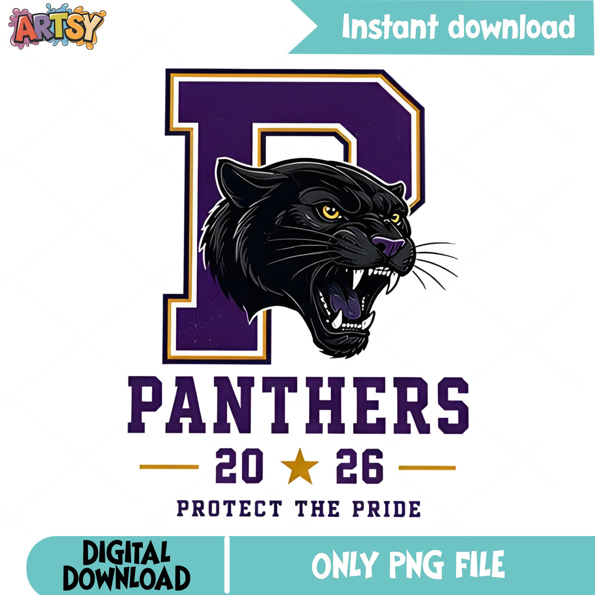 Panthers 2026 Protect The Pride PNG, School Spirit PNG, Mascot PNG