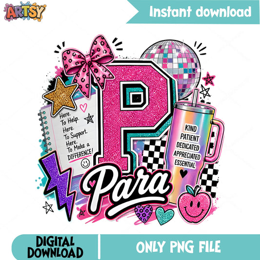 Para Paraprofessional PNG, School Teacher Appreciation PNG, Educator PNG