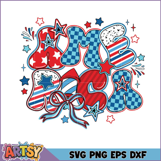 Patriotic America SVG Cut File