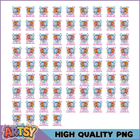 Paw Patrol Birthday PNG Bundle High-Quality Images