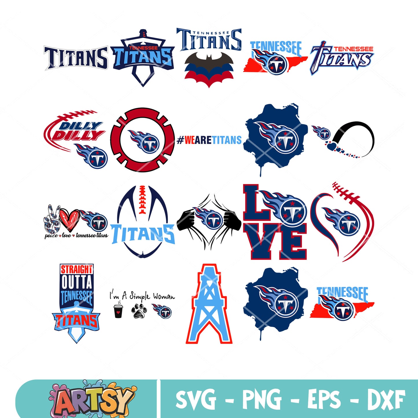 Peace love tennesse titans bundle svg, batman bundle svg, titans bundle svg