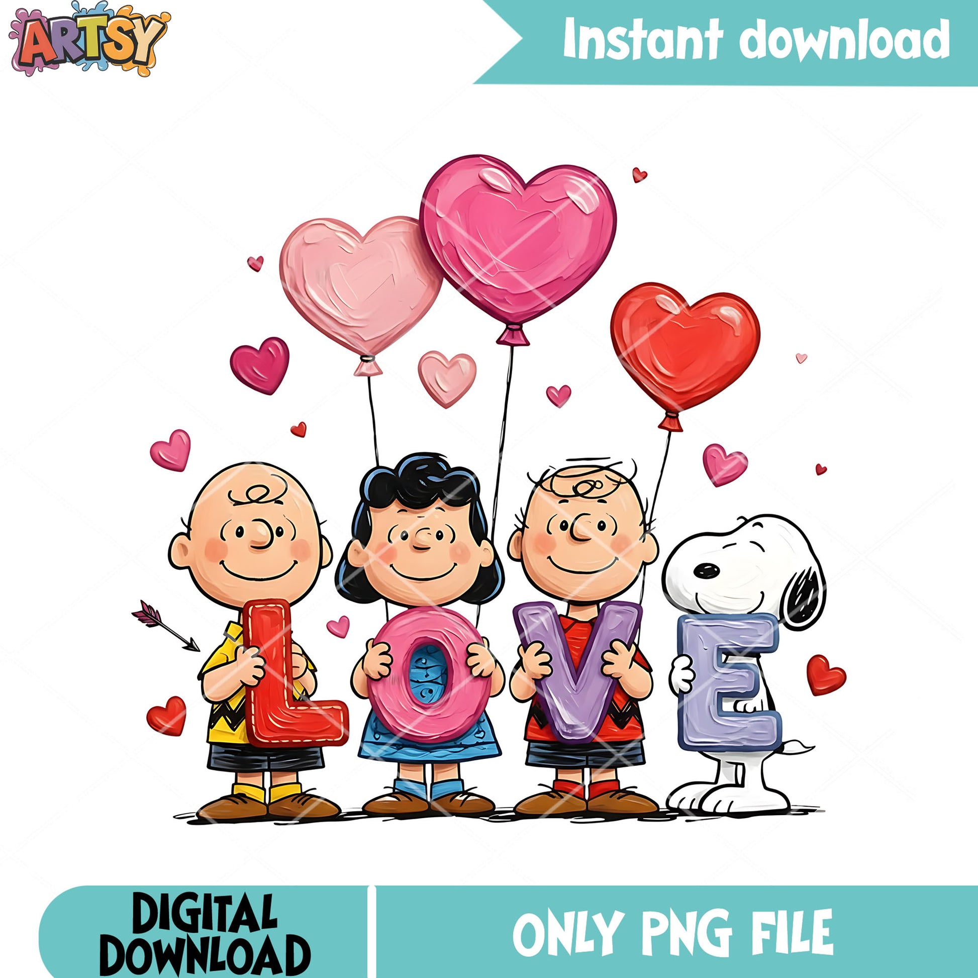 Peanuts characters​ png,love theme​ png,festive vibe png