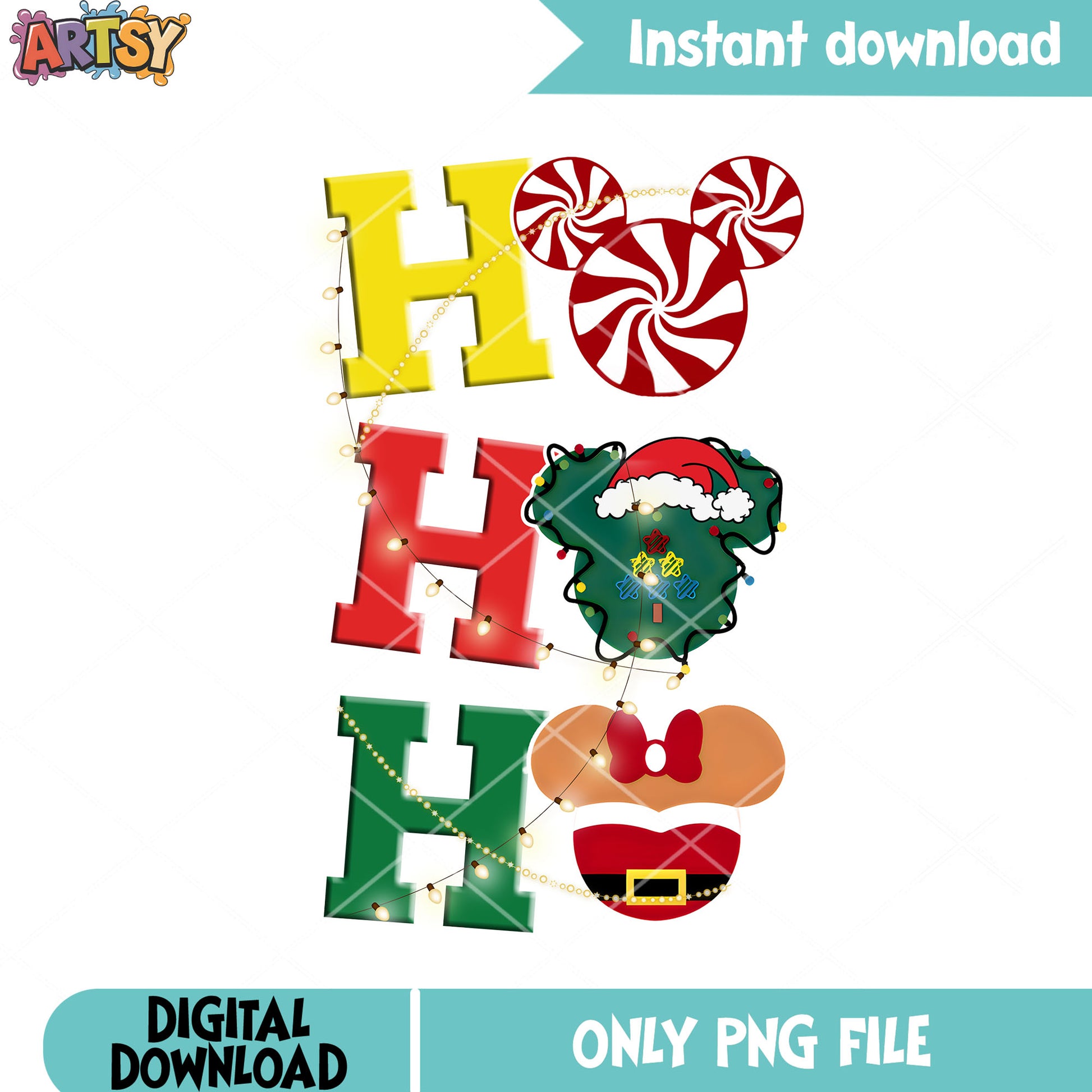 Pepper mint candy mickey png, disney christmas png, christmas png