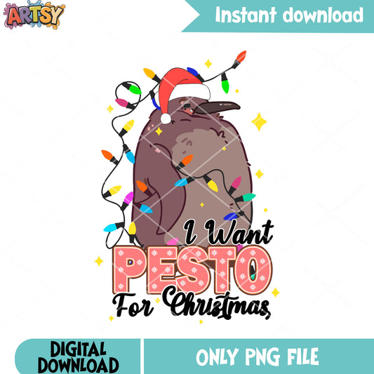 Pesto for christmas png, pesto christmas tree png, pesto lights png