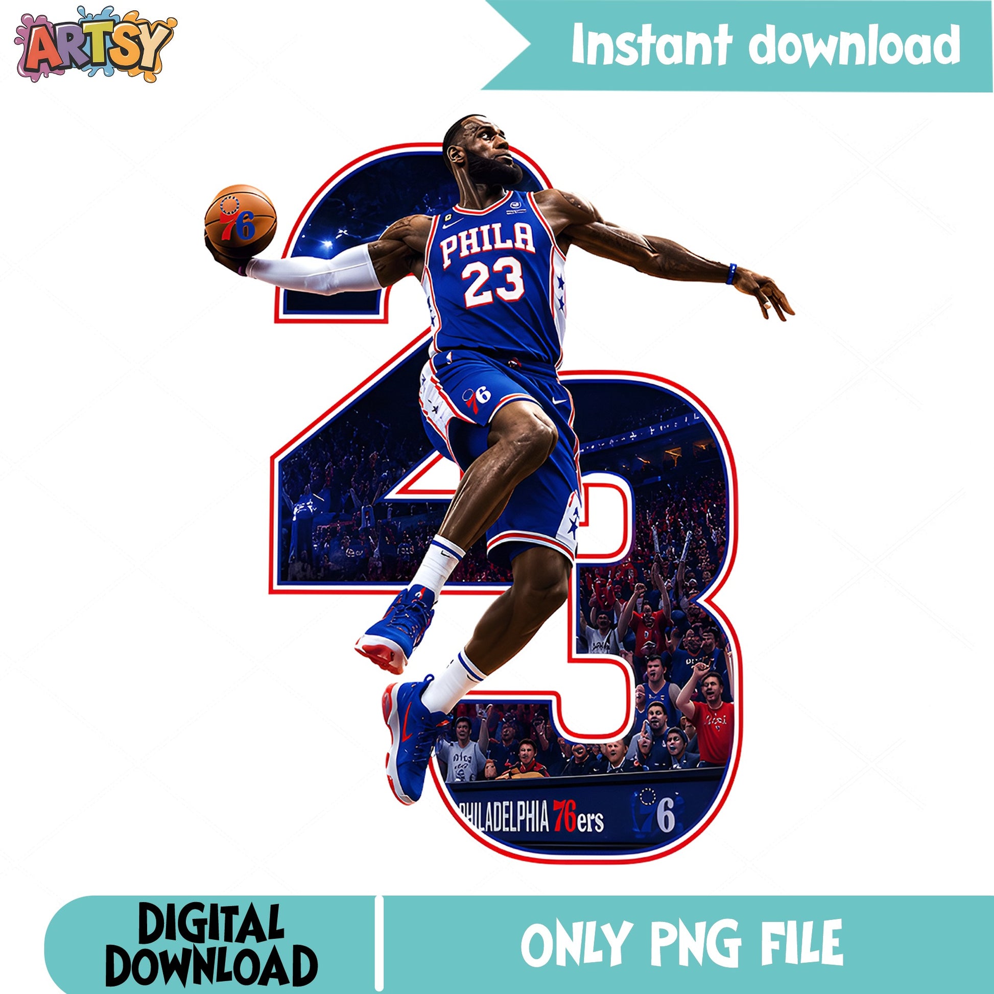 Philadelphia 76ers Basketball Player PNG, NBA Sports PNG, Sixers PNG