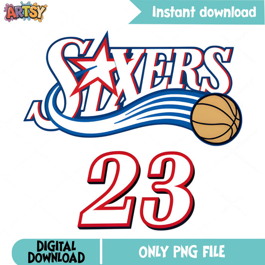 Philadelphia 76ers PNG, Sixers Number 23 PNG, Basketball Team PNG