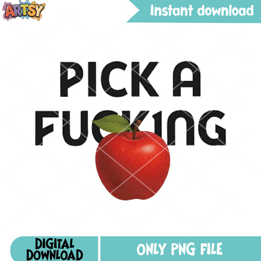 Pick a fucking apple png, pluribus tv show png, pluribus film png