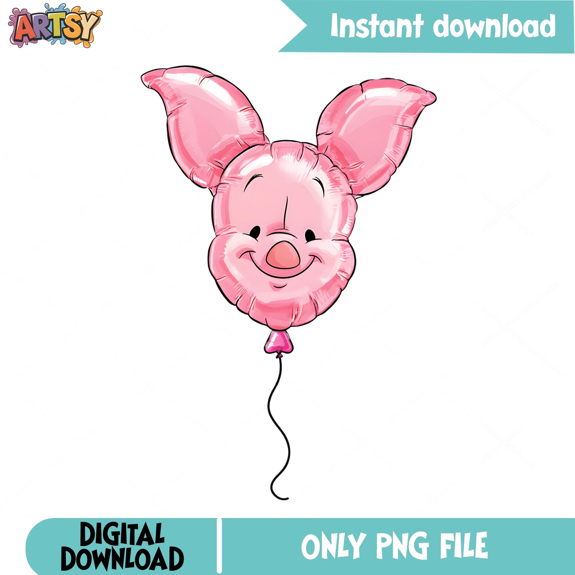 Piglet Balloon PNG, Winnie The Pooh PNG, Disney Character PNG