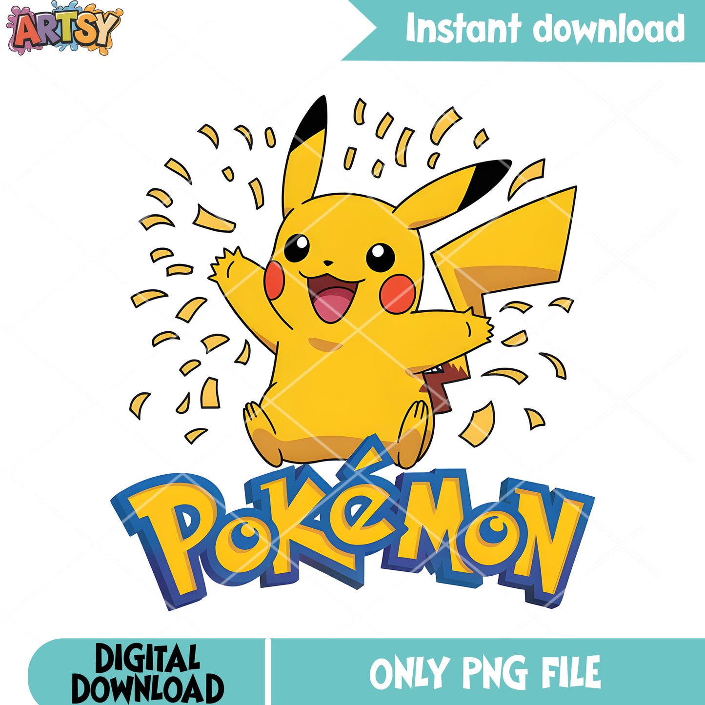 Pikachu celebration pokemon png, pokemon pikachu png, pokemon stickers png