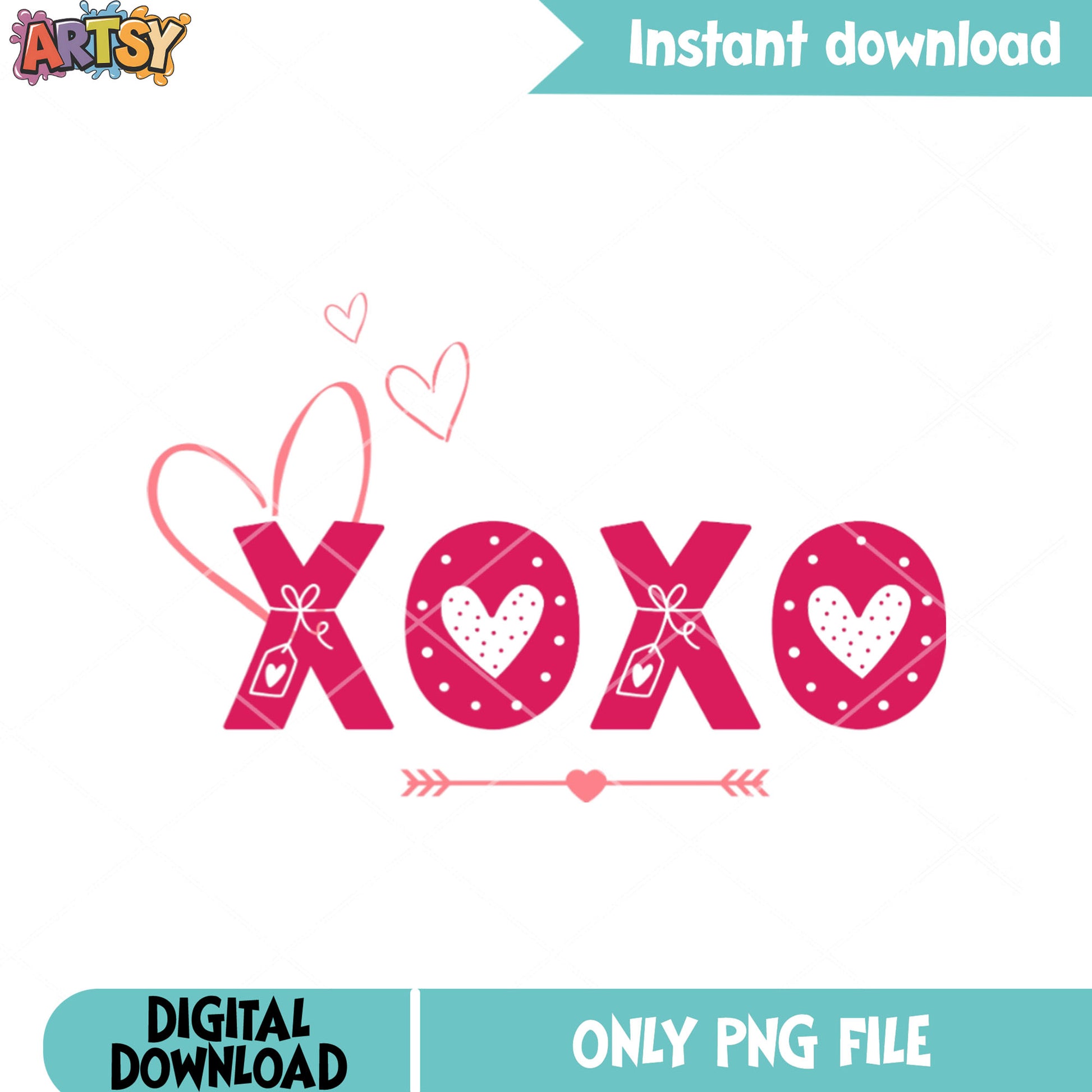 Pink arrow valentine post png, love vibes png, valentine day png