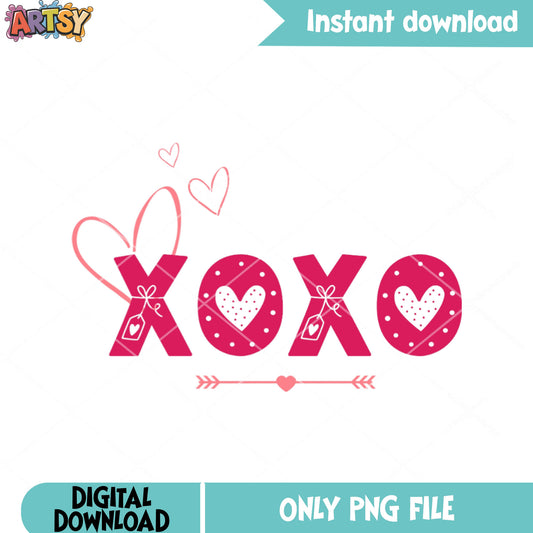 Pink arrow valentine post png, love vibes png, valentine day png