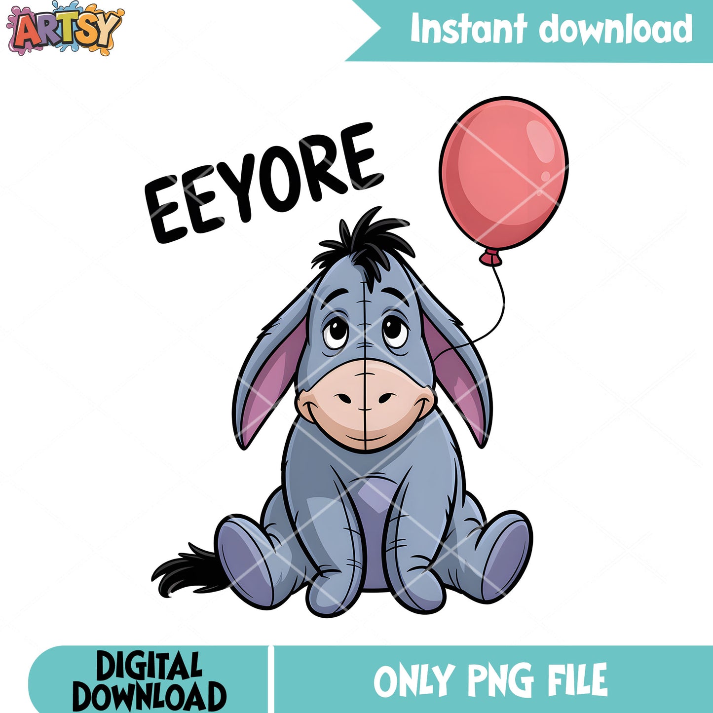 Pink balloon eeyore png winnie the pooh eeyore png, pooh movies png