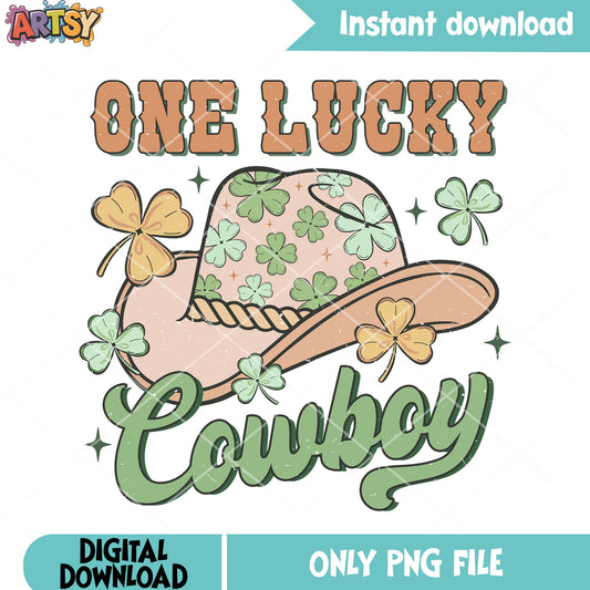 Pink howdy lucky hat png, lucky howdy png, saint patricks day png