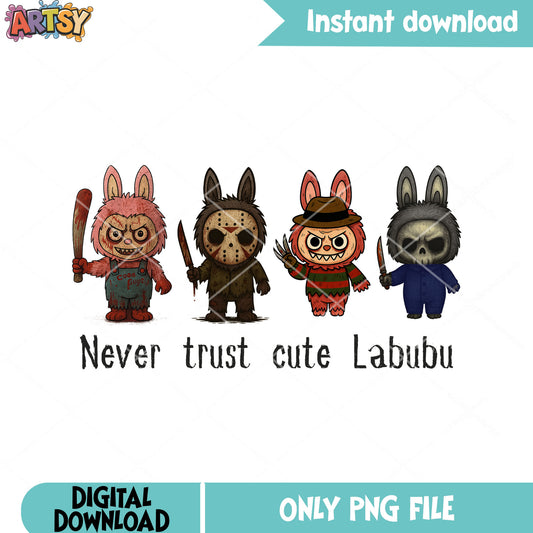 Pink labubu cotume png, scary halloween png, jason voorheez png