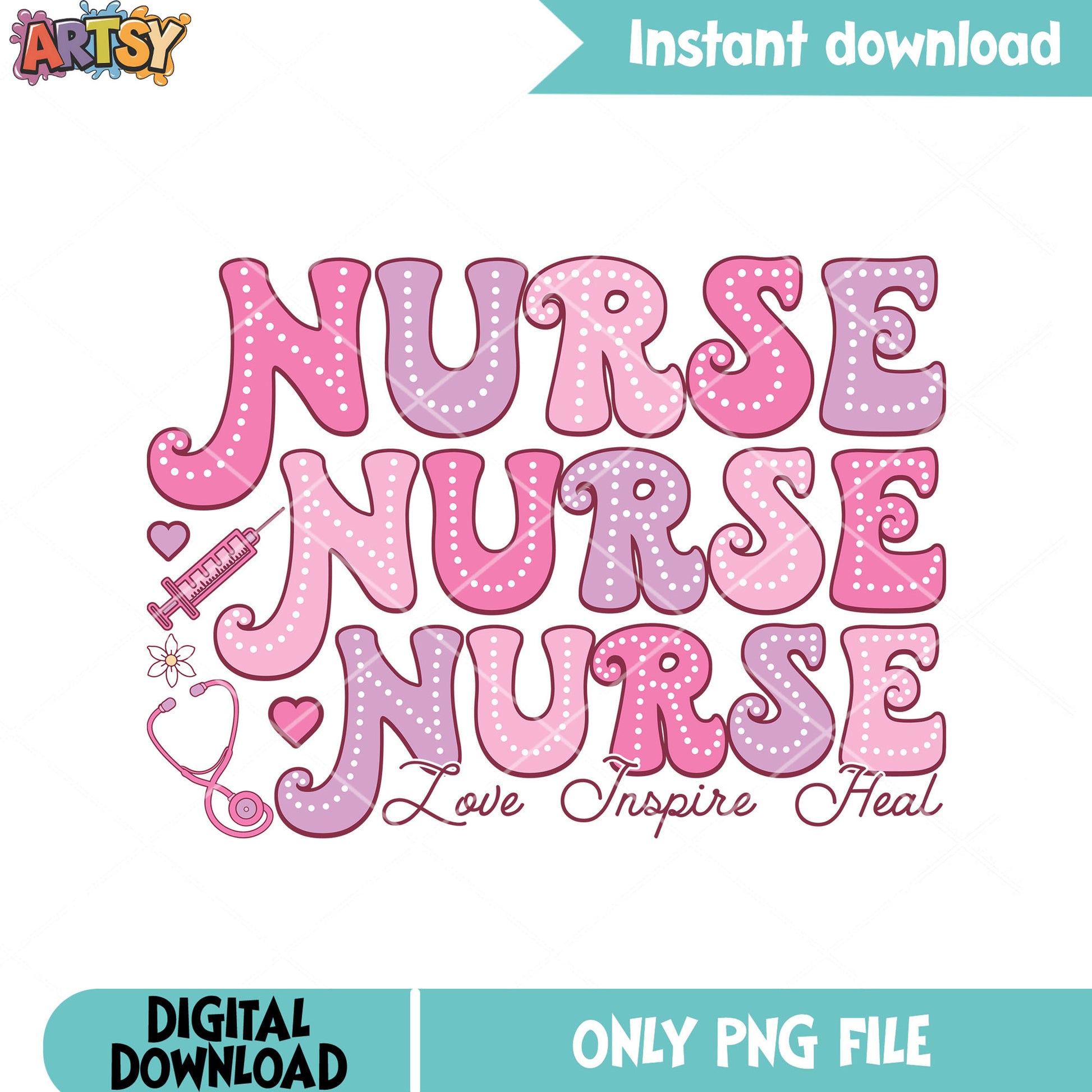 Pink nurse valentine love png, valentine png, valentine season png