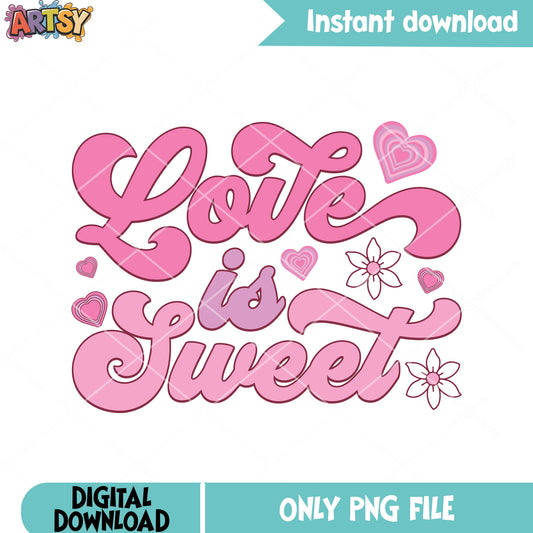 Pink sweet love valentine png, valentine love png, valentine day png