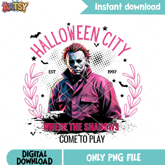 Pinky dress human mask png, scary bats png, halloween scary png