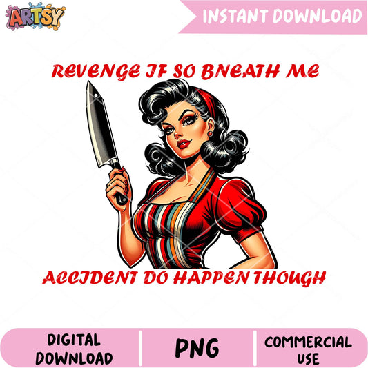 Pinup Girl PNG Revenge Kitchen Design