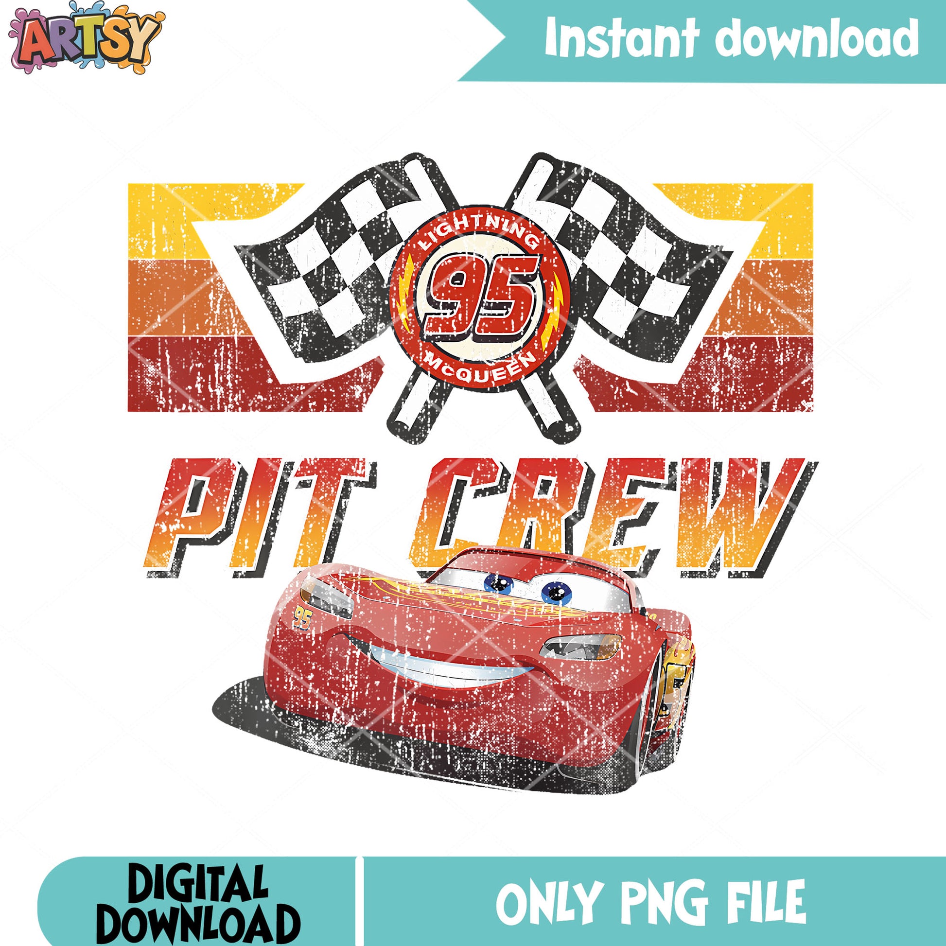 Pit crew 95 racing car png, lightning mcqueen png, ​car 2 png