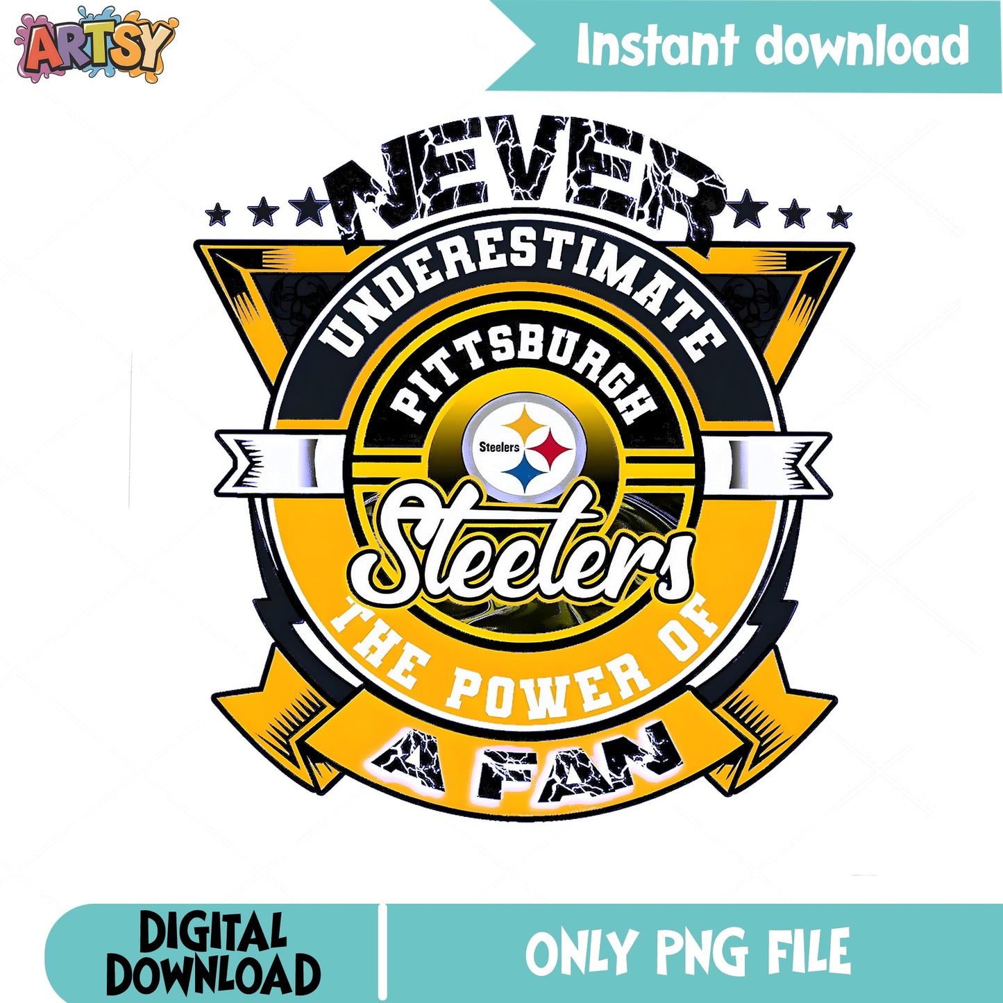 Pittsburgh Steelers Fan PNG, NFL Football Team PNG, Steelers PNG